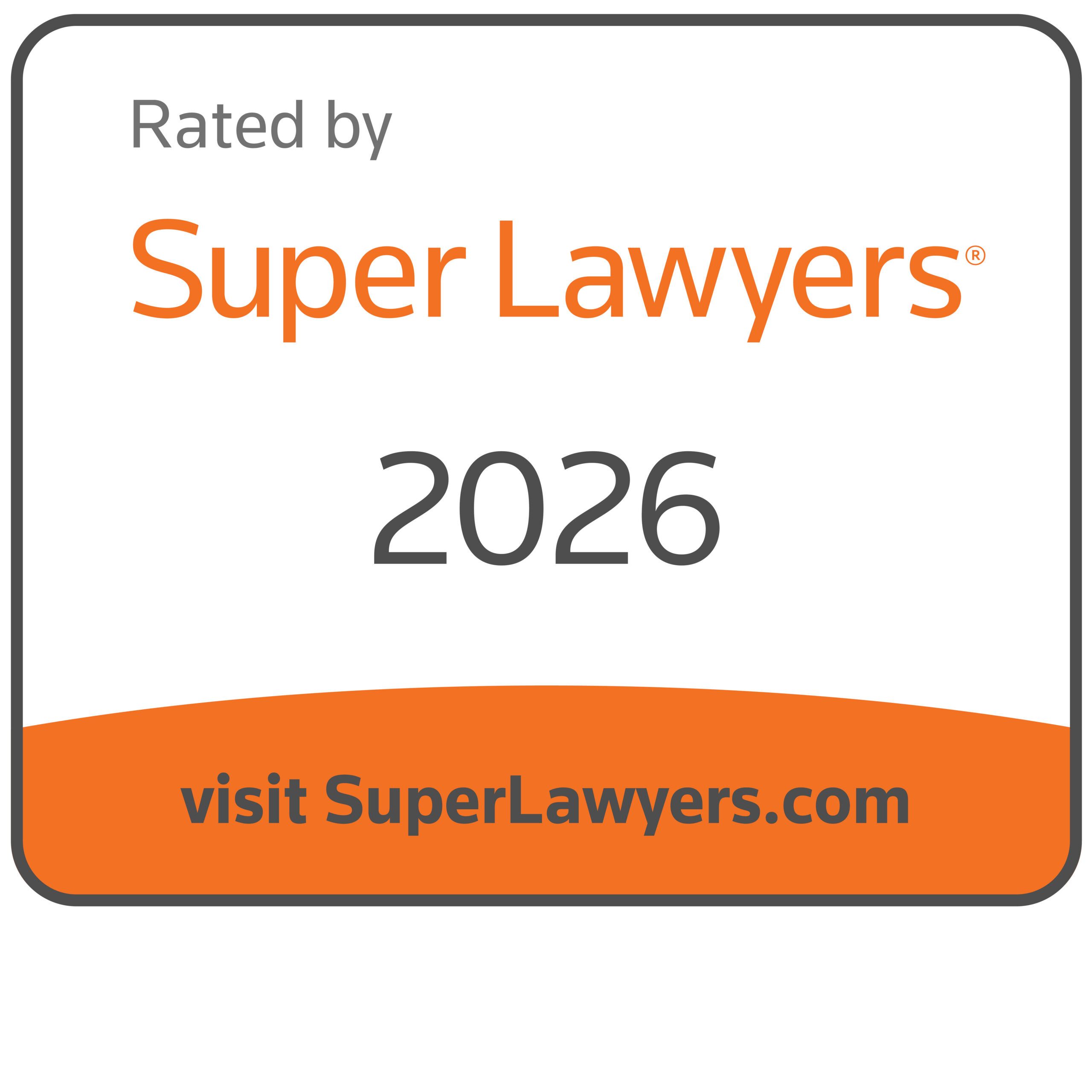 Rated by 2026 Super Lawyers
